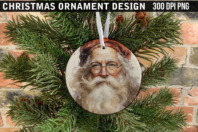 Christmas Ornament Sublimation PNG Design example image 1