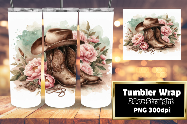SLEEK 20oz Tumbler Design , Western