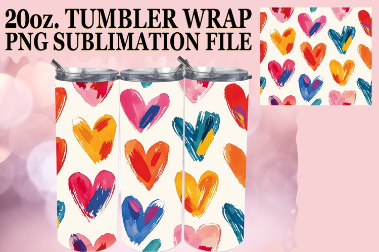 Romantic Love Theme Sublimation Tumbler Wrap