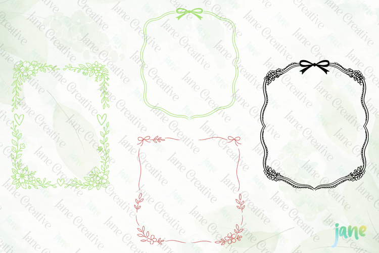 Hand Drawn Border SVG PNG Clipart