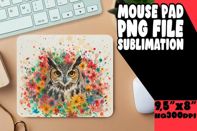 Owl's Wisdom Sublimation Mouse Pad Series