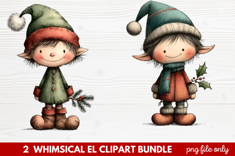 Cute Elf Clipart Image 17