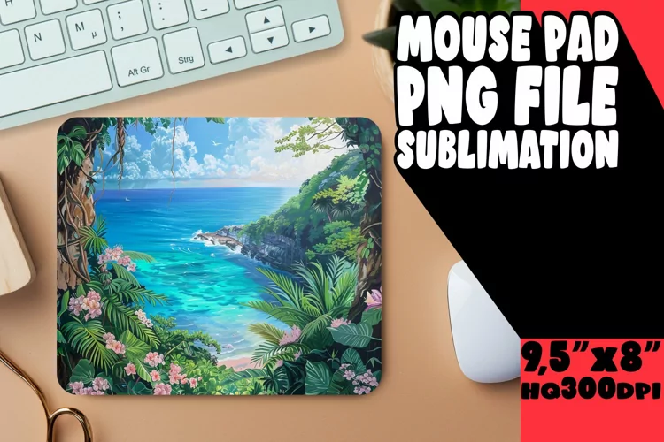 Dreamy Beauty Mouse Pad Sublimation