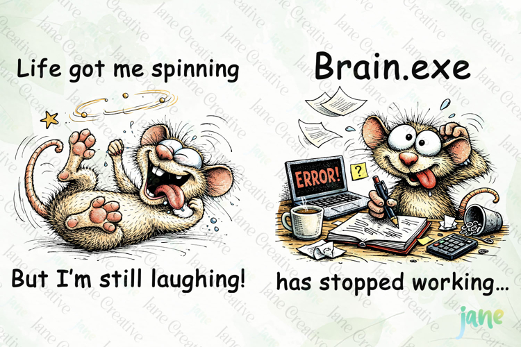 Silly Funny Mouse PNG