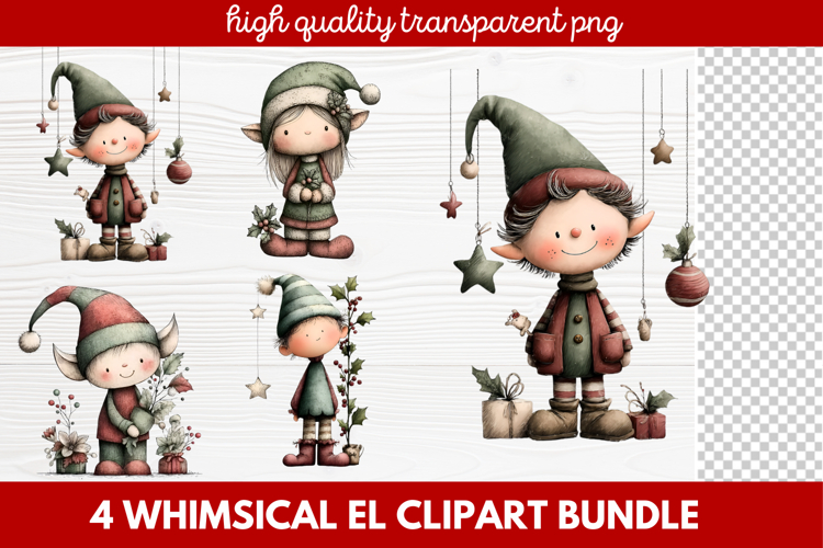 Cute Elf Clipart Image 16