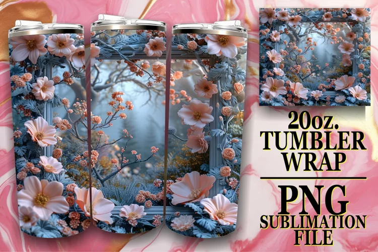 Petal Perspective Tumbler Design 20oz