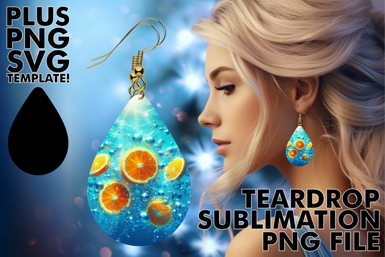 BLISSFUL TEARDROP EARRINGS Design, 3D Fruits