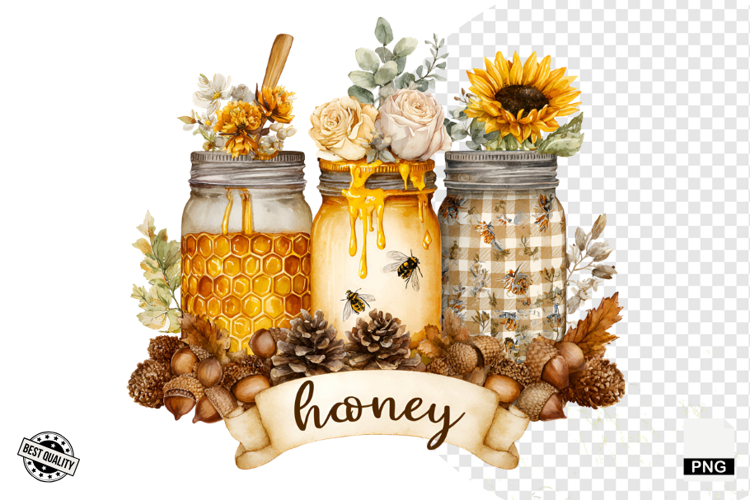 Fall Masons Jars Clipart