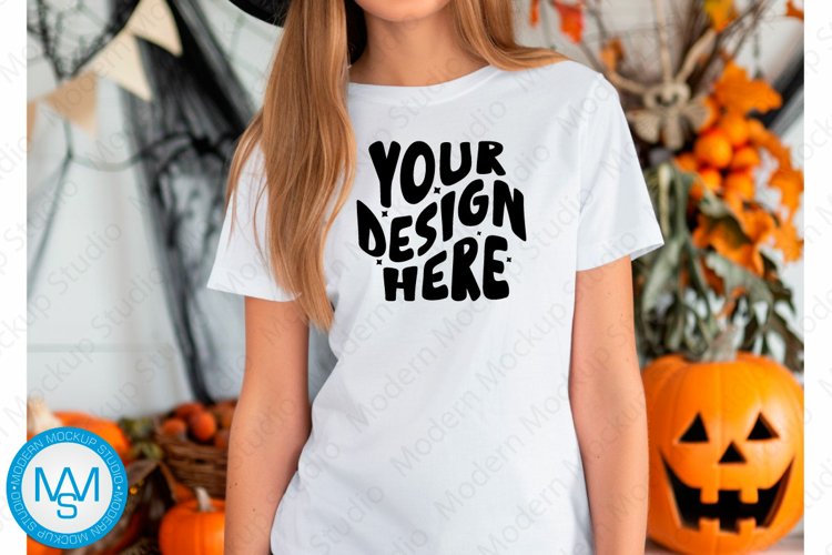 White Tshirt Mockup Image 8