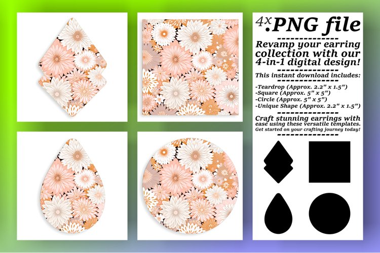 Boho Flower Power: Sublimation Patterns example image 1