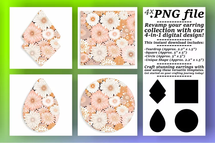 Boho Flower Power: Sublimation Patterns