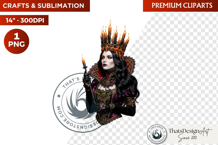 Gothic Halloween Harvest Character PNG Clipart sublimation