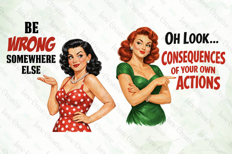 Funny Pin-up Girl Clipart