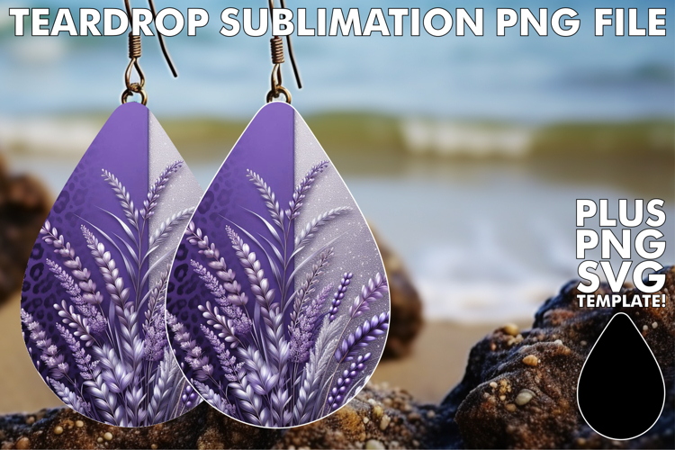 Fashionable Teardrop Earrings Art, Leopard Prints
