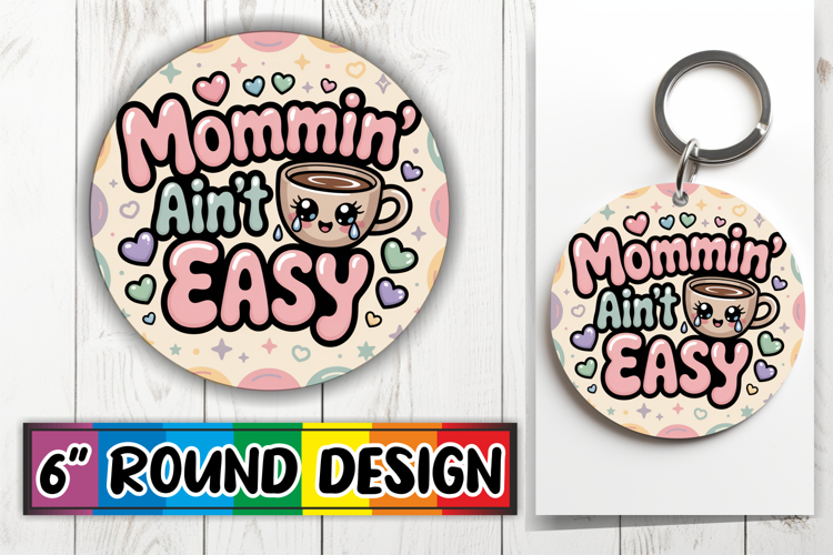Bright Moments Round Design PNG, Mothers Day