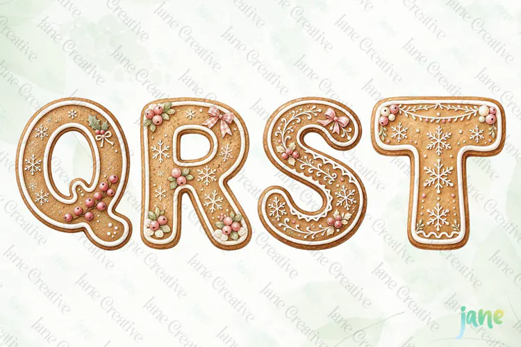 Cookie Letters Clipart
