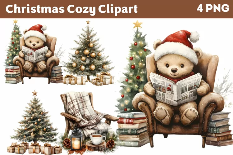Cozy Christmas Clipart PNG