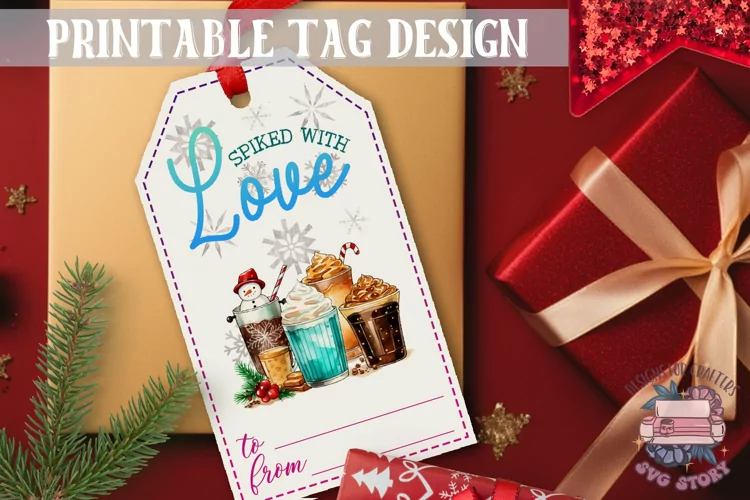 Watercolor Christmas Gift Tag Christmas Ornaments PNG
