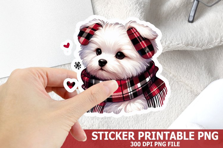 Christmas Dog Clipart Image 12
