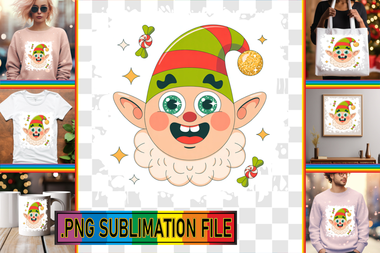 Sweet TOTE BAG Gift Ideas PNG, Cute Christmas example image 1