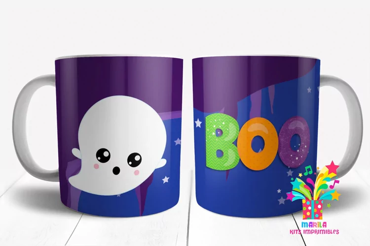 Happy Halloween Mug Sublimation / halloween Mug Wrap #6