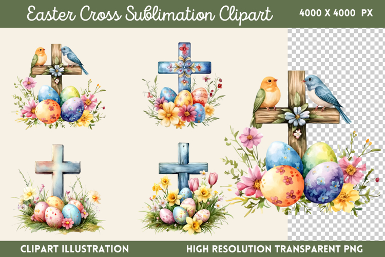 Easter Cross Clipart Image 21