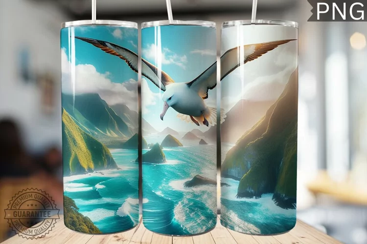 Albatross Tumbler Wrap - Albatross Tumbler Design