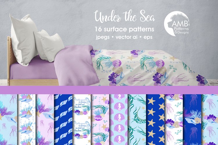 Under the Sea patterns, Under the Sea papers AMB-2343 example image 1