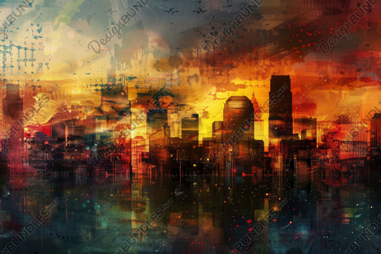 Abstract Cityscape Background Wallpaper