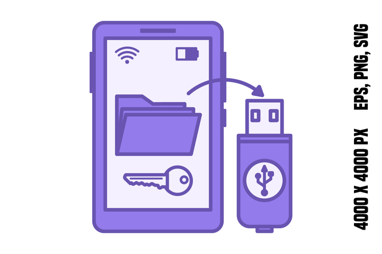 Purple Phone Icon