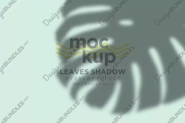 Leaves Shadow Overlay Effect Mockup