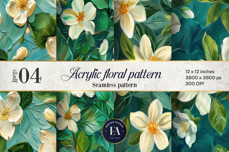 Floral Seamless Pattern Image 14