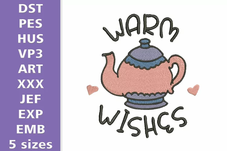 Warm Wishes - Machine Embroidery Design, 5 sizes