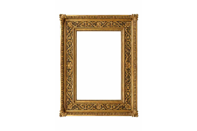 Gold Picture Frame PNG