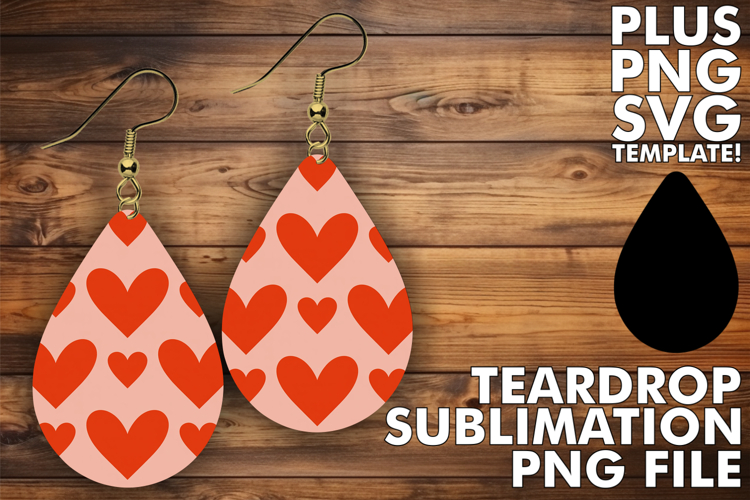 Playful Teardrop Earrings Gift Ideas, Valentines Pattern