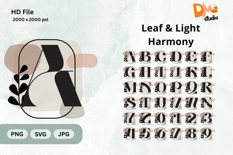 Leaf   Light Harmony Monogram