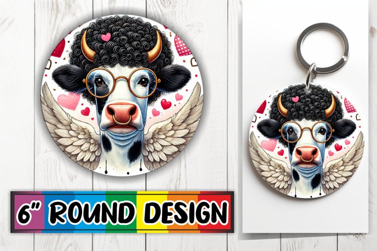 Enchanted Keychain Round Sublimation, Valentines