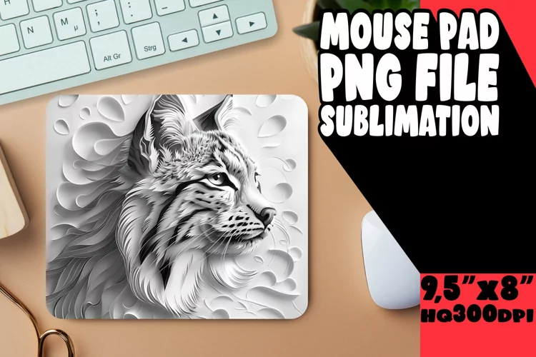 Purrfection 3D Sublimation Mouse Pad - Cat Lover