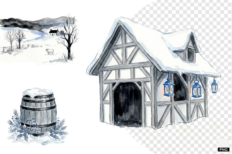 Winter Harvest Clipart example image 1