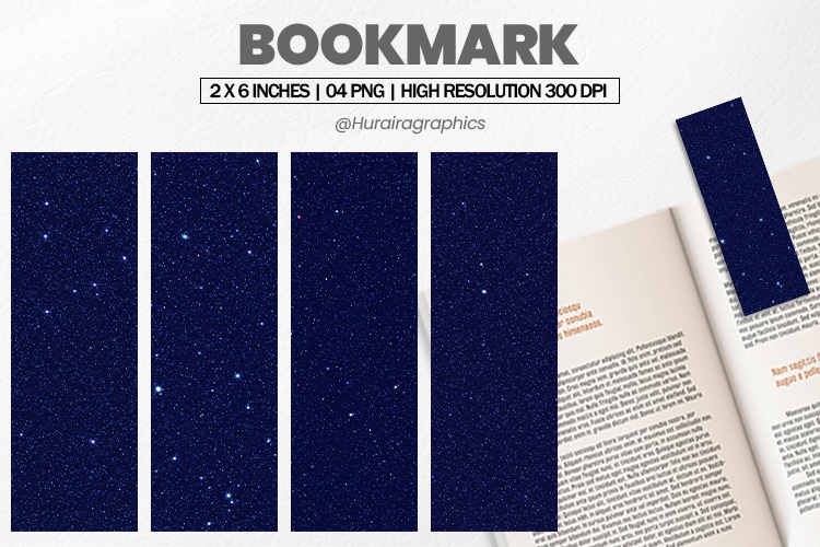 Navy Blue Glitter BookmarksPNG, Bookmark Sublimation
