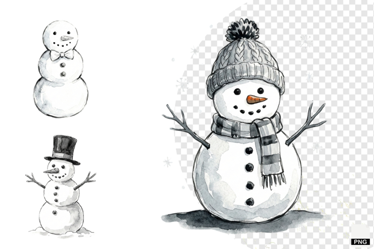 Snowman Party Clipart