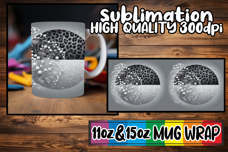 Bright horizons 11oz 15oz sublimation wrap, Leopard Prints example image 1