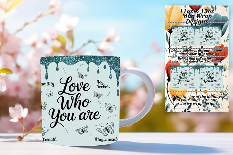 SLEEK PNG Mug Wrap Design 11oz , Girl Quote