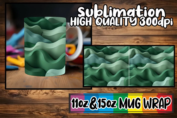 Abstract Puff Creations: Vibrant Mug Art 11oz/15oz