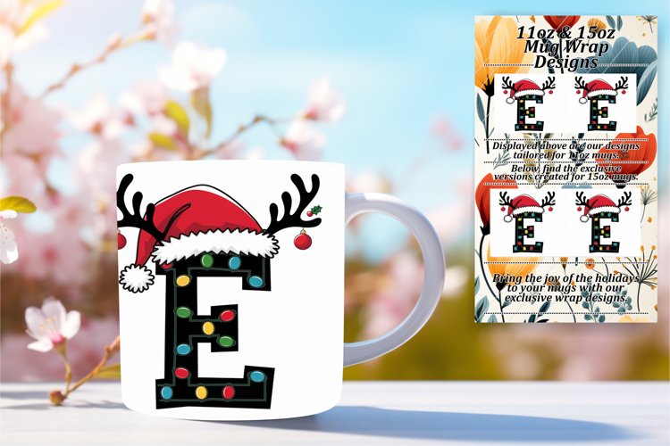 ELEGANT 11oz Mug Wrap PNG Design , Christmas