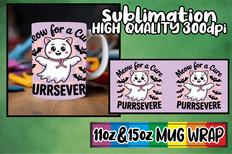 Joyous memories 11oz 15oz mug wrap, Ghost Cancer