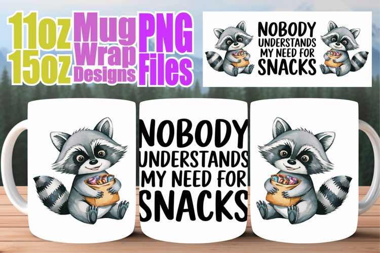 Blissful memories 11oz 15oz mug wrap, Funny Animals