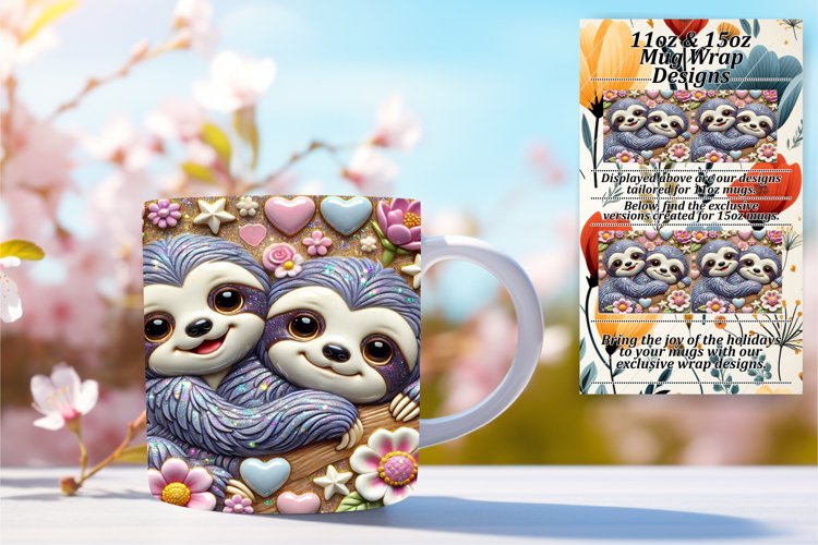 Elegant 15oz Mug Wrap Png Artwork , Cupid