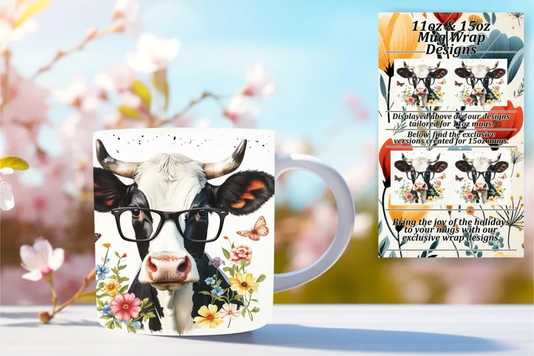 Springtime Cow Delight Sublimation