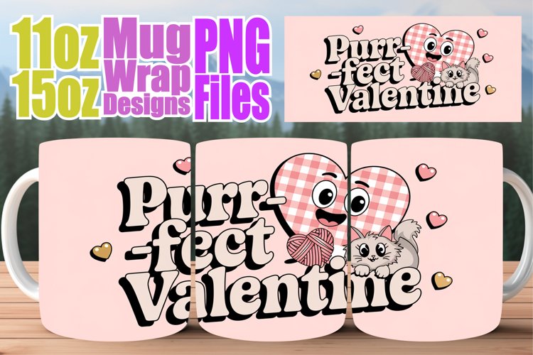 Happy journeys 11oz 15oz sublimation wrap, Valentines example image 1